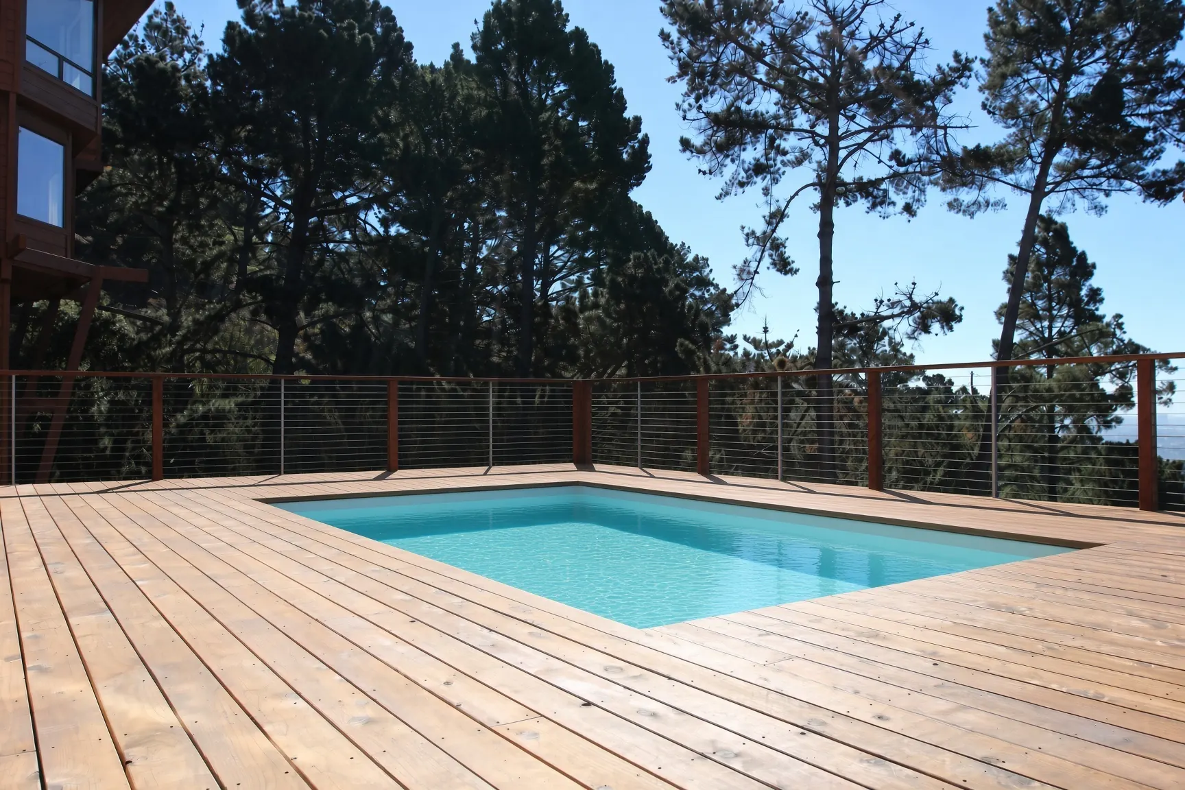 Pool on a Steep Slope